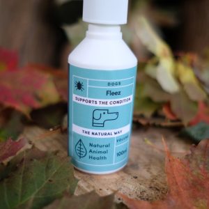 bottle of dog flea treatment