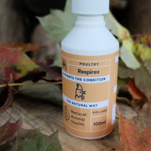 bottle of respirex for chickens