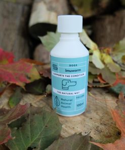 bottle of imuworm for worming dogs