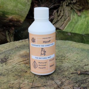 bottle of MycoP for mycoplasma in chickens